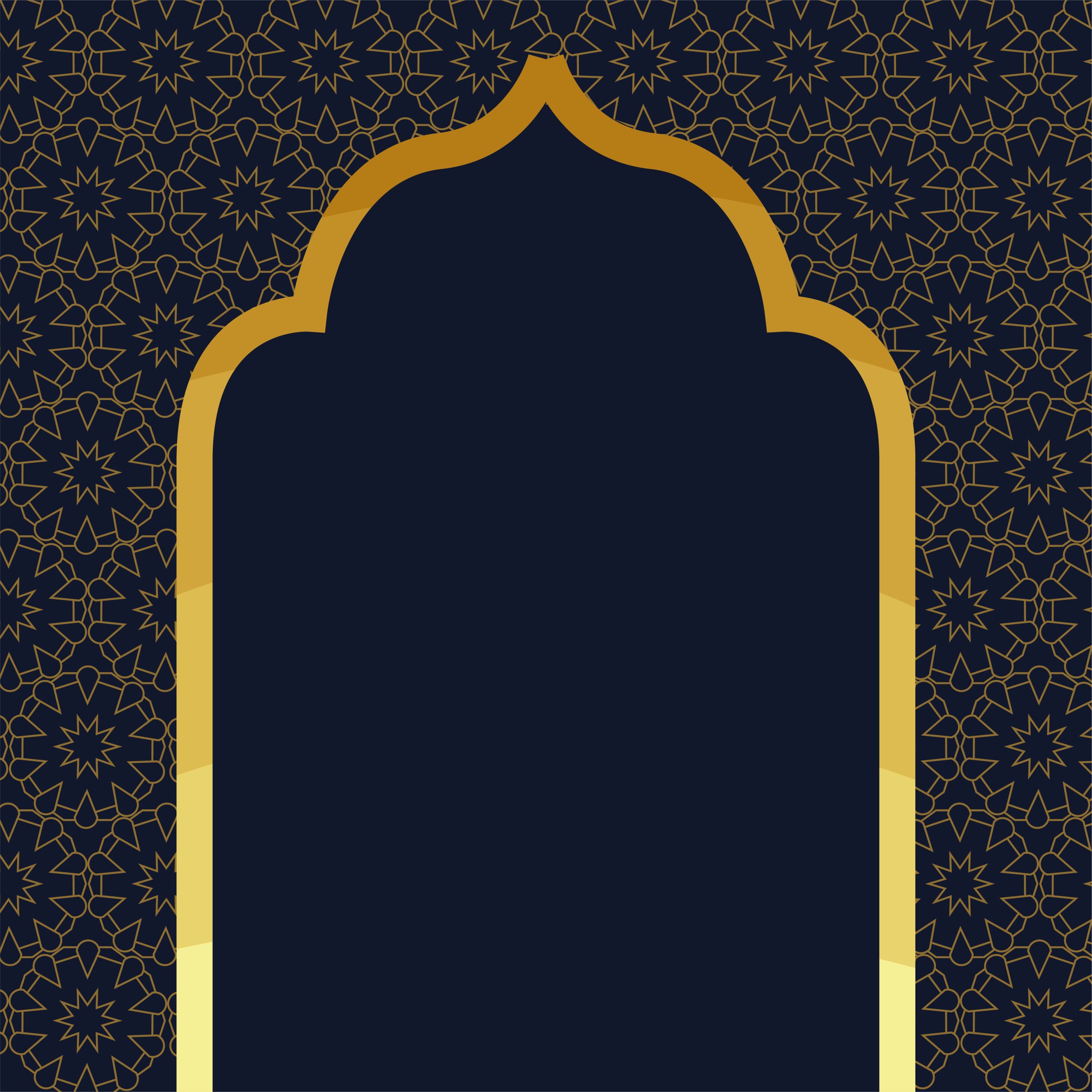 gold frame arabic style